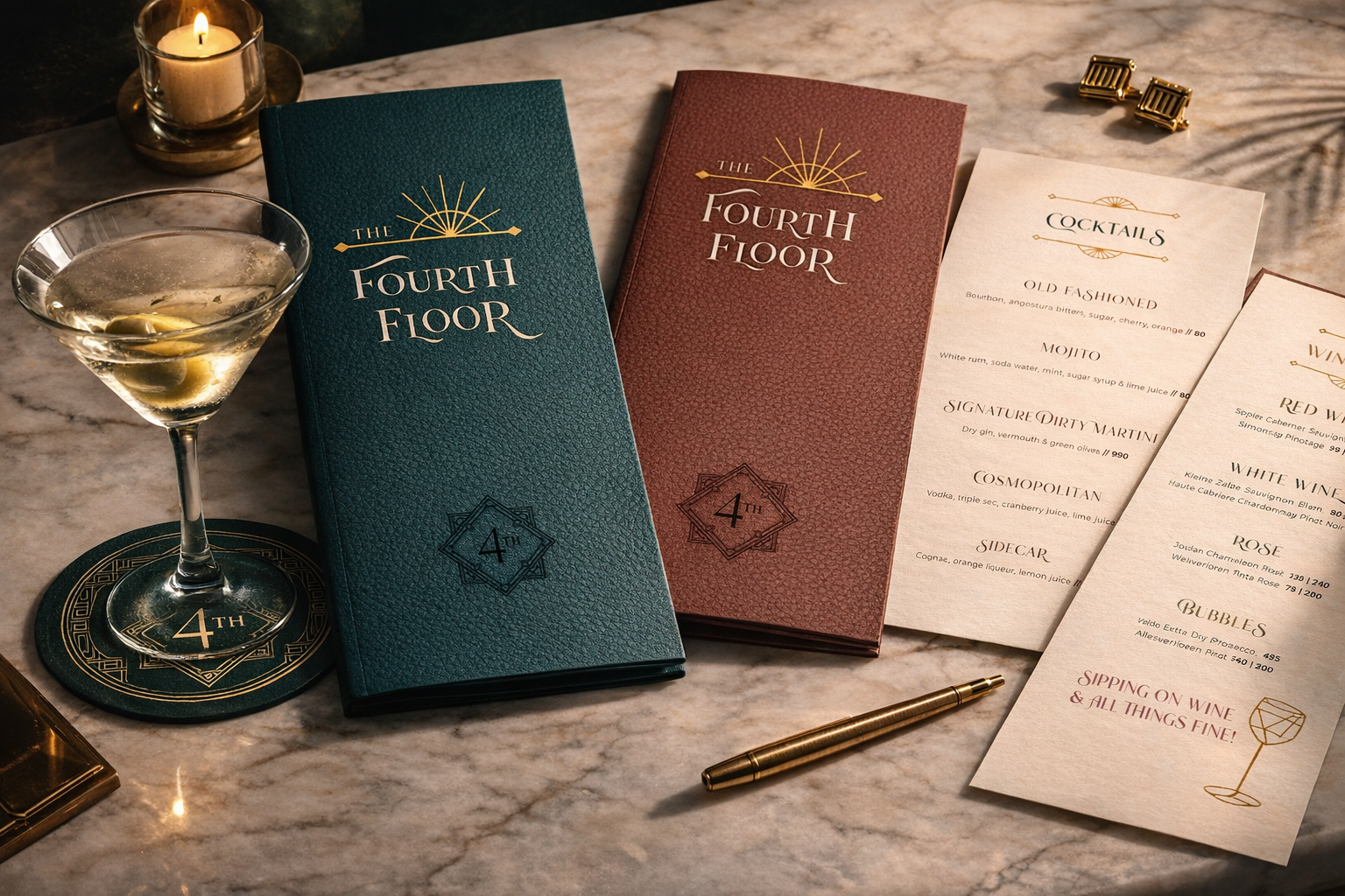 Fourth Floor menus